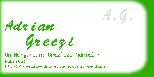 adrian greczi business card